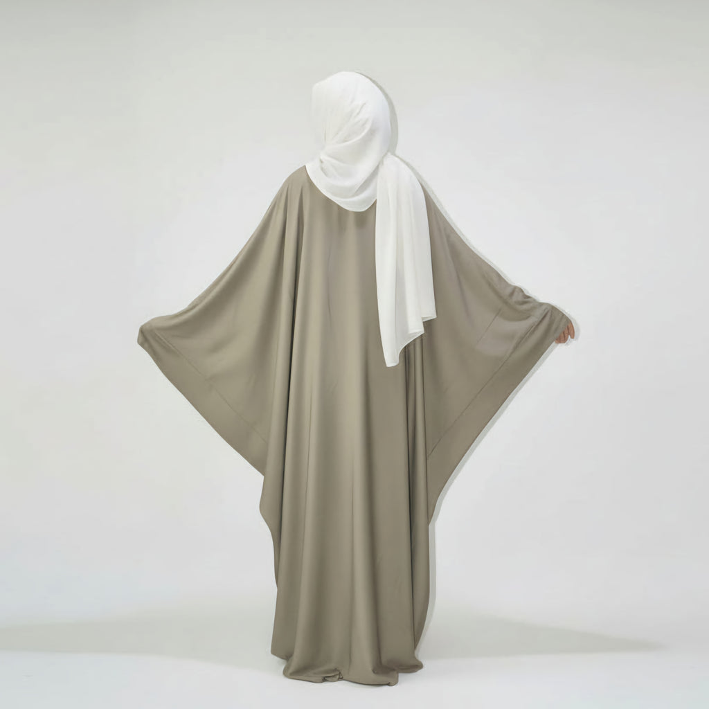 Signature Butterfly Abaya in Grey