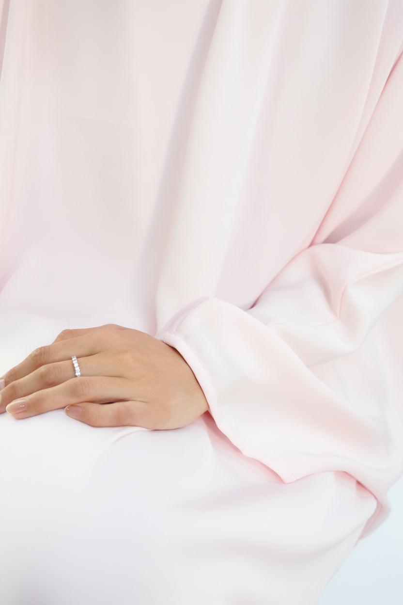 Rose pâle abaya