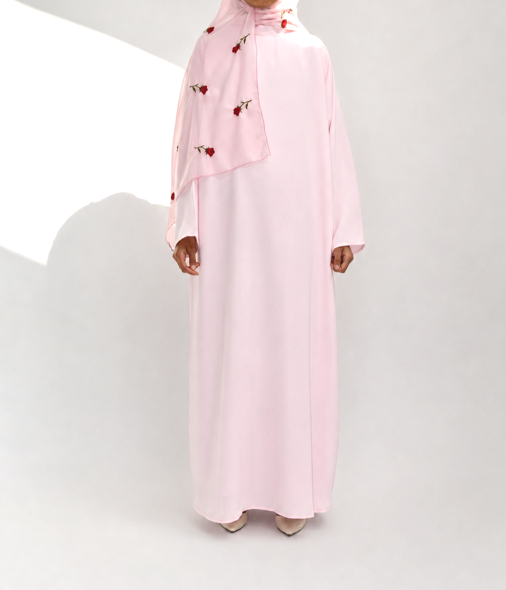 Rose d'Amour Abaya in Pink