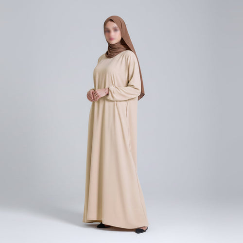 Basic abaya in cream
